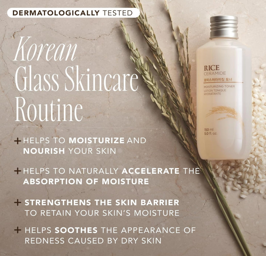 The Face Shop Rice Ceramide Moisturizing Toner, 150ml.