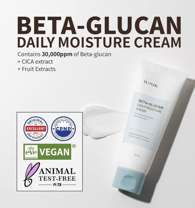 IUNIK Beta Glucan Daily Moisture Cream 60ml