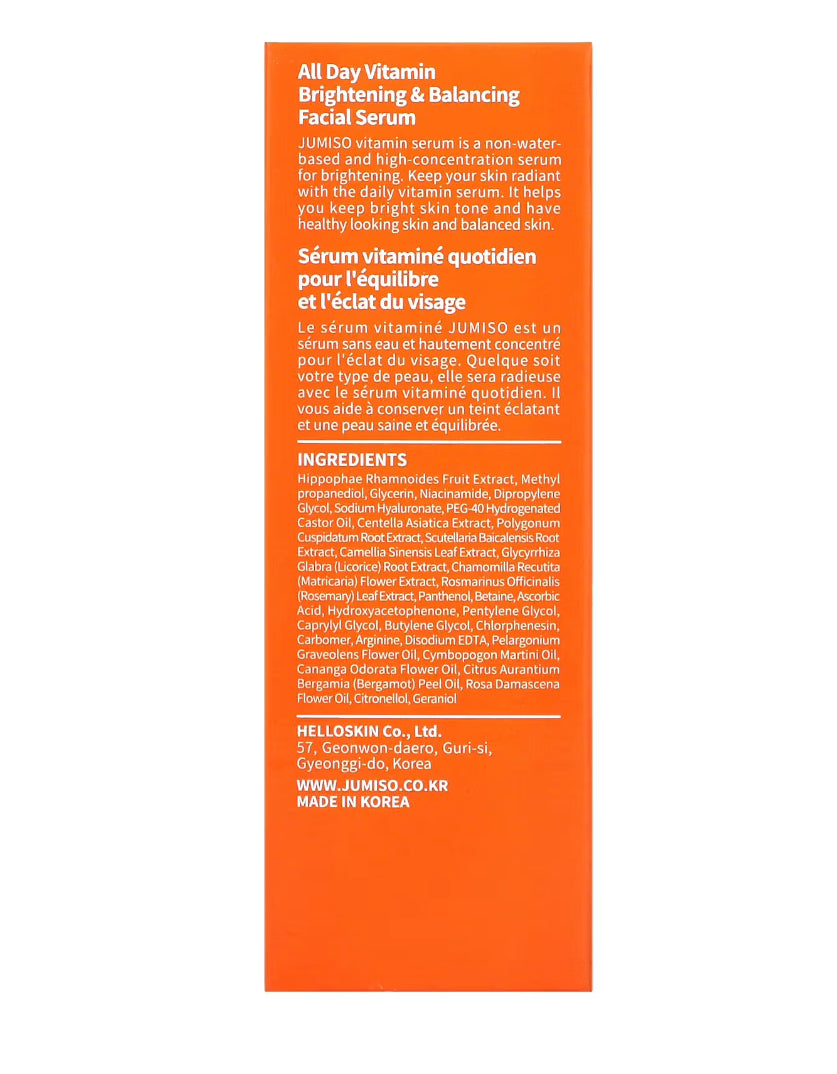 Jumiso All Day Vitamin Brightening & Balancing Serum🍊