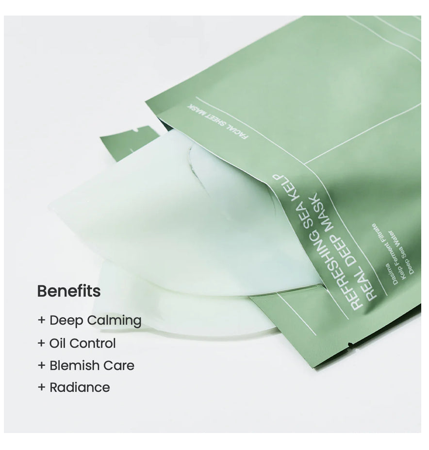 Refreshing Sea Kelp Real Deep Mask, (1)