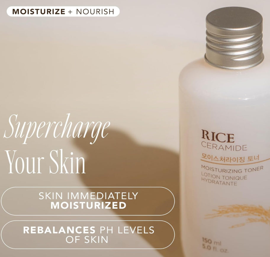The Face Shop Rice Ceramide Moisturizing Toner, 150ml.