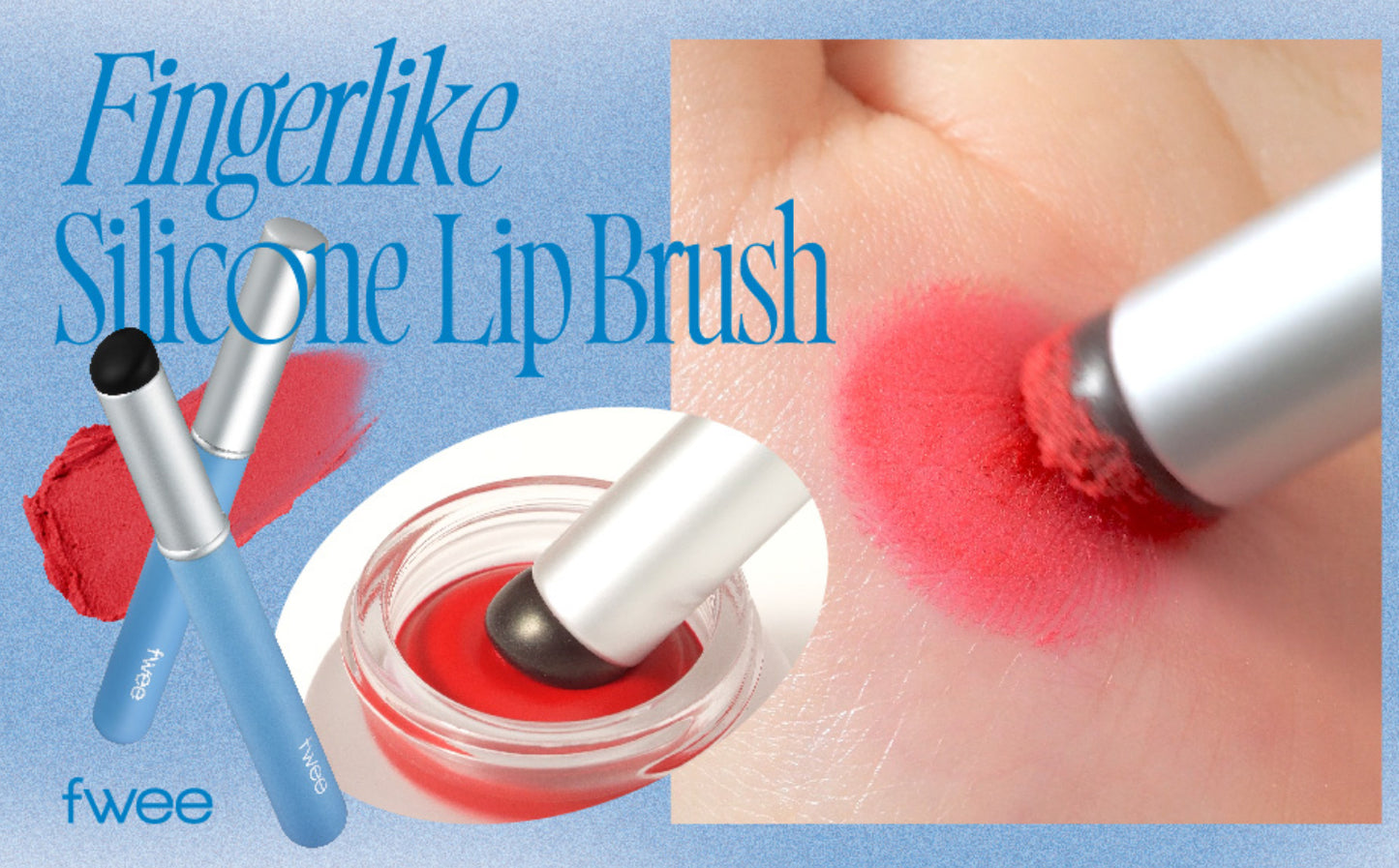 FWEE
Lip&Cheek Blurry Pudding Pot RS04 Memories 5g. Fingerlike Silicone Lip Brush.