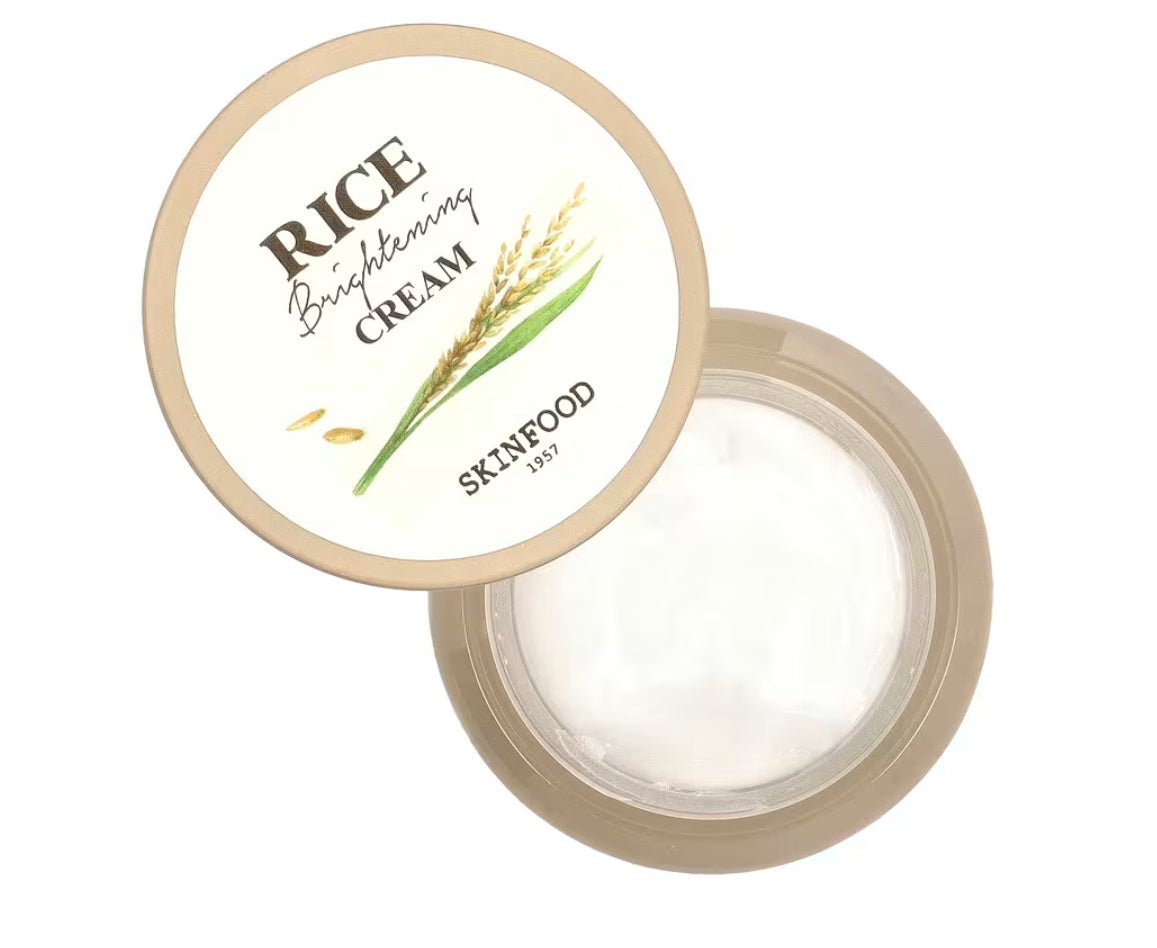 SKIN FOOD Rice Brightening Cream, 60ml.